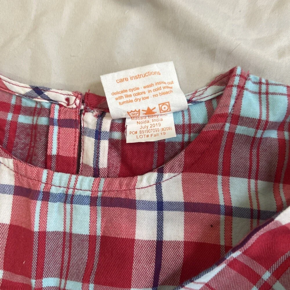 18-24 Month Girl Dress Lot-Masalababy Red Plaid And Children’s Place Black Dress
